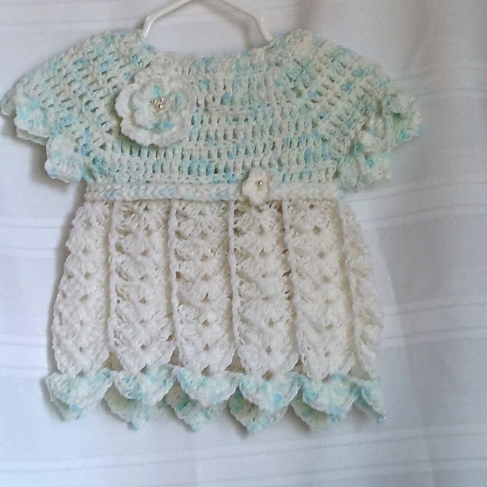 Newborn dress size 0-9 months handmade